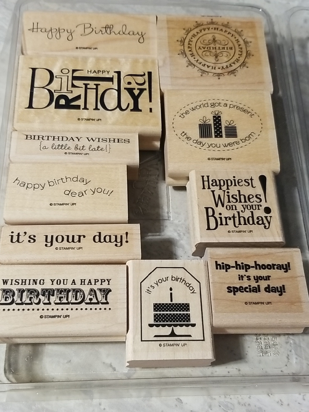 Stampin' Up! Assorted Wood Stamps, Not A Set